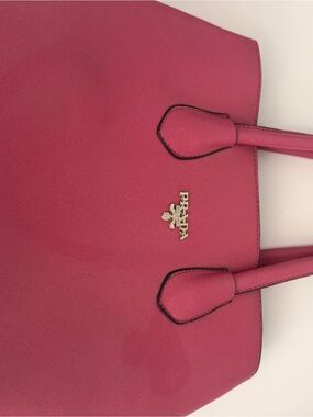 Prada Hot Pink Saffiano Leather Tote